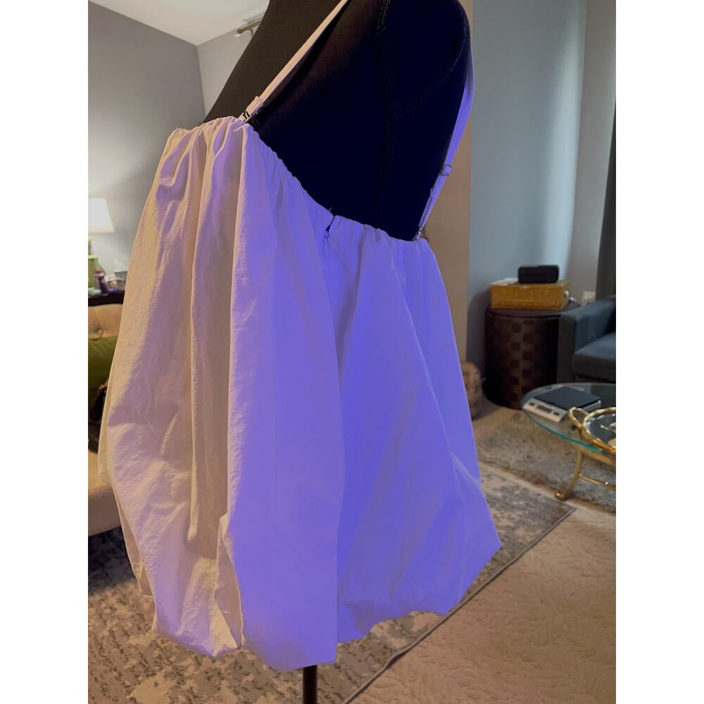 Scoop White Bubble Hem Cami Tank Top Adjustable Straps Size L 12/14 - Picture 3 of 6